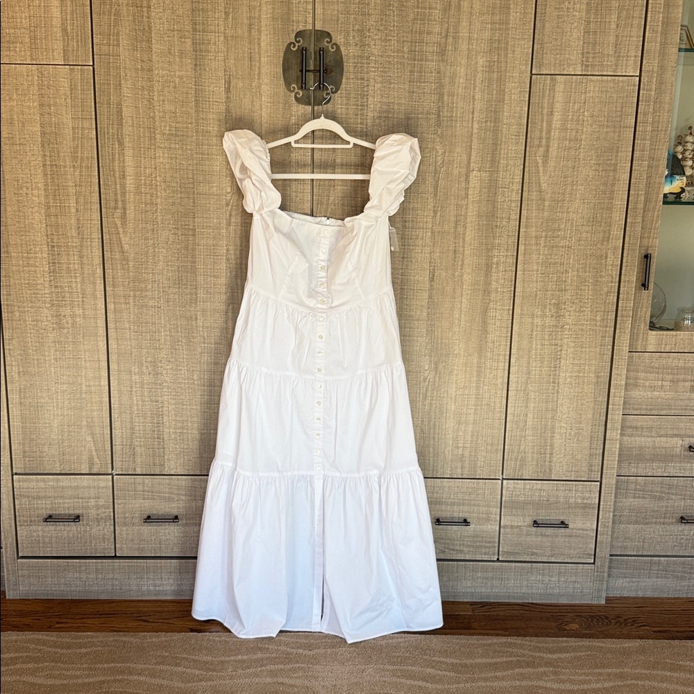 Staud Elio Puff-Sleeve Prairie‎ Dress